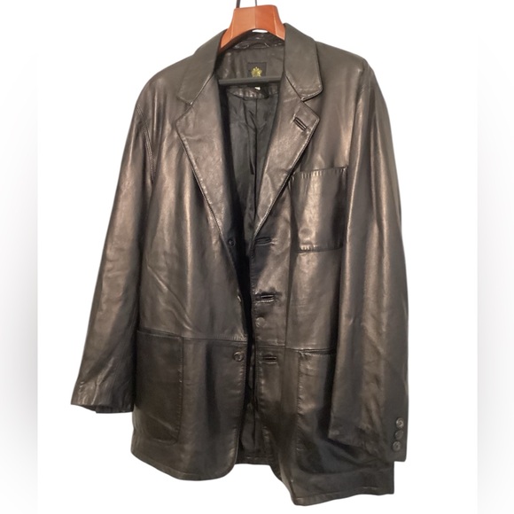 Oxxford Clothes ULTRA Soft Leather Jacket **RARE** Made in Italy XL 44 US - Picture 3 of 9